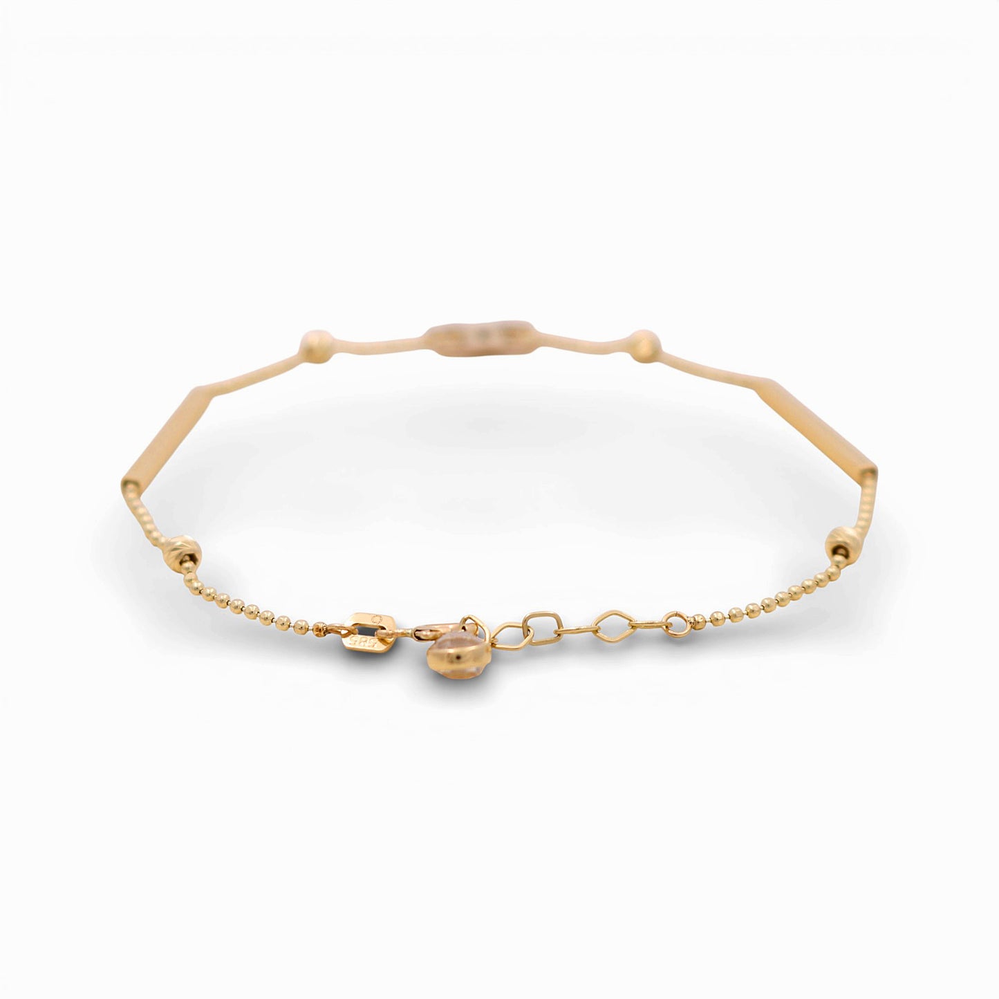 14K Yellow Gold Fancy CC Women's Bracelet / Size: 7" / Weight: 2.6 GR / DQWB4FS-2