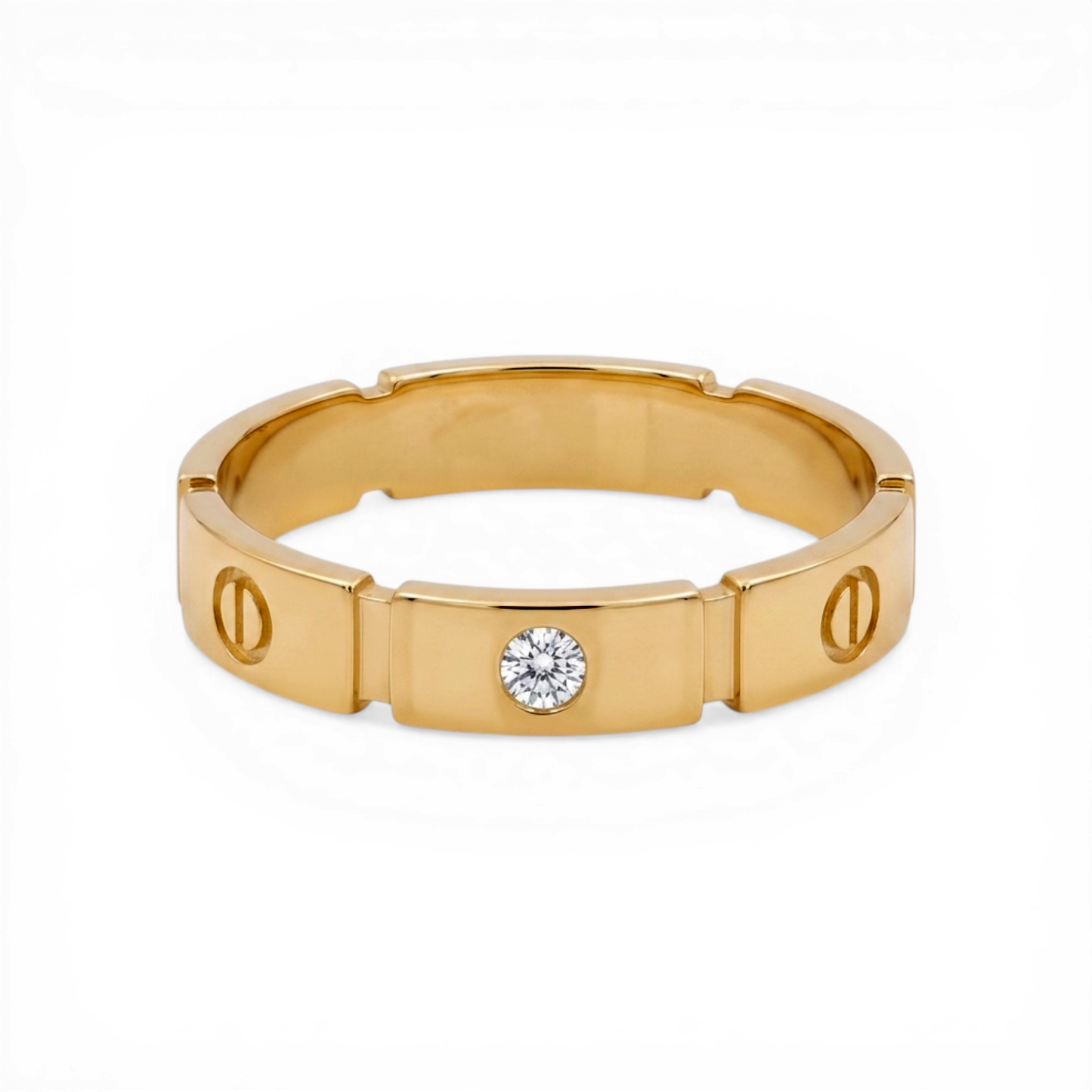 10K Yellow Gold Men’s CT Wedding Band with Cz / Size: 11 / Weight: 4.5 GR / CLBMWB0BSCT