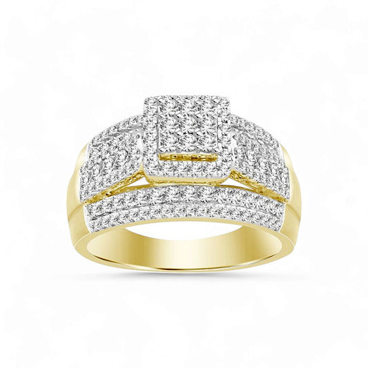 10K Yellow Gold Diamond Women's Engagement Ring / Stone: 1.00CT / Size: 7.0 / 204666Y