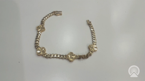 10K Yellow Gold Monaco Women's Bracelet with Clovers / Cz / Size: 6.5" 4MM / Weight: 5.3 GR / DQWB0CLV-9