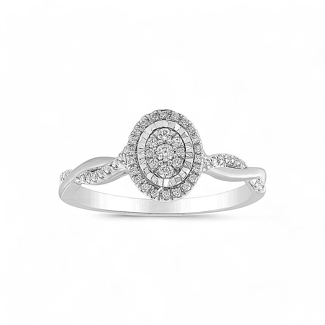 14K Yellow Gold Women's Diamond Ring 0.20Ct / Size 6.5 / 340008Y