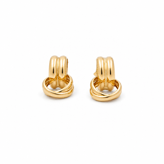 10K Yellow Gold Fashion Earrings / Weight: 2.2GR / ORC260