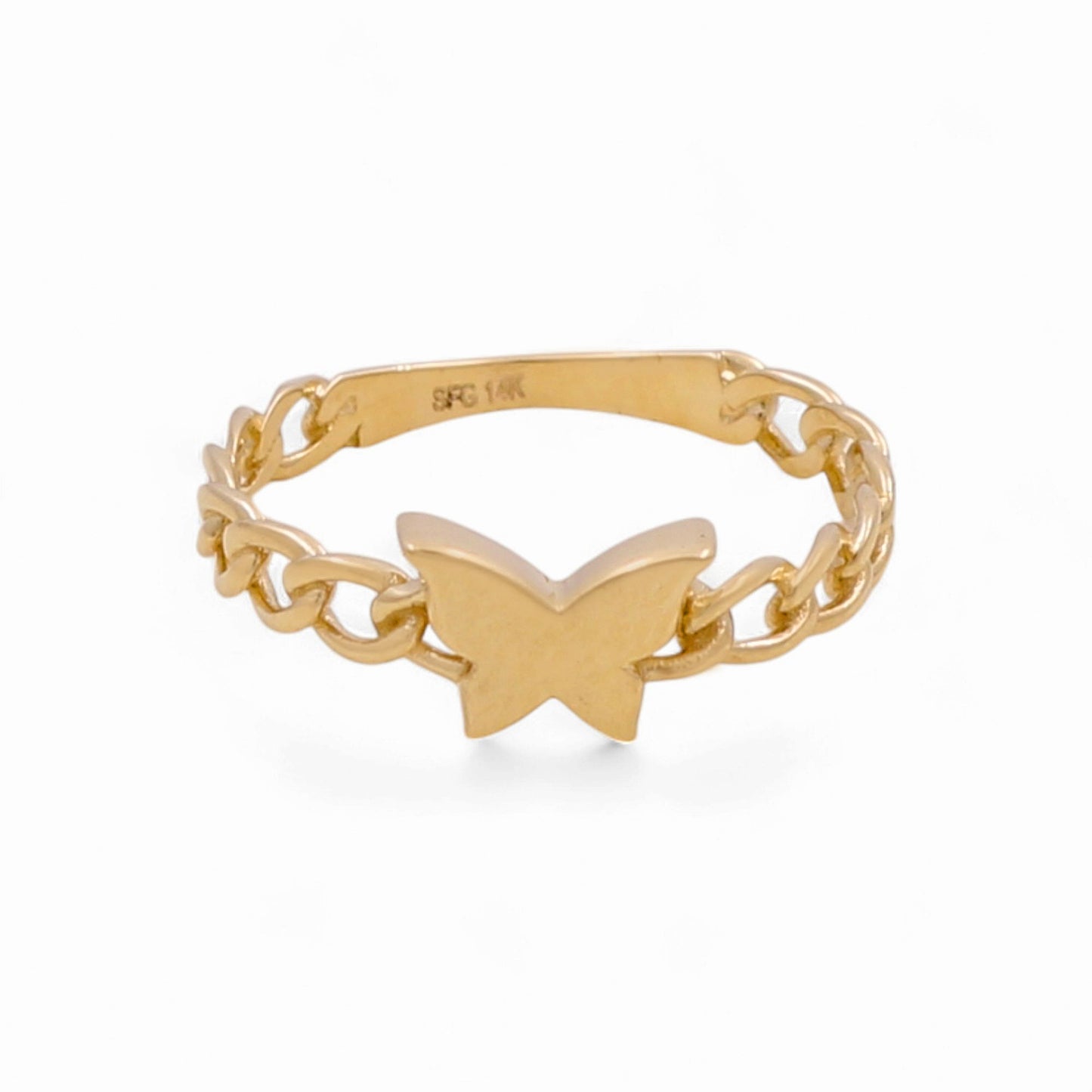 14K Yellow Gold Butterfly Women's Ring / Size: 7 / Weight: 1.4 GR / DPWR4BF-1