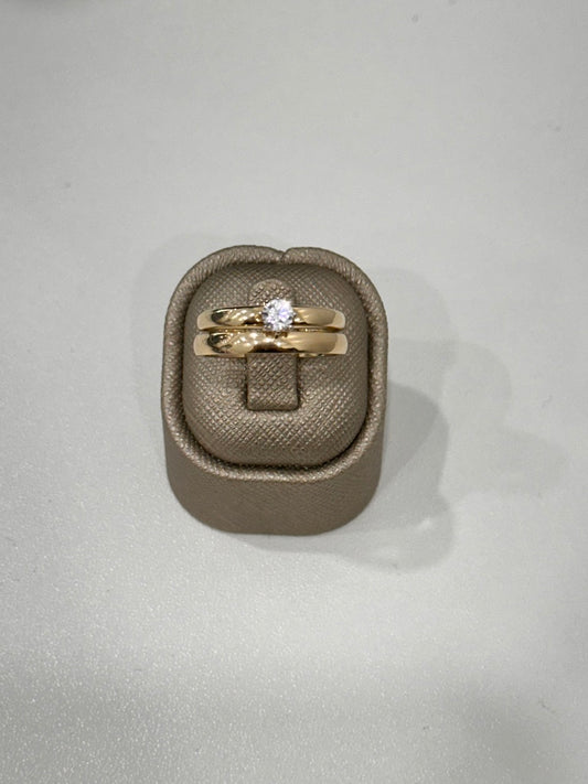 14K Yellow Gold Wedding Women's Ring / Weight: 5gr