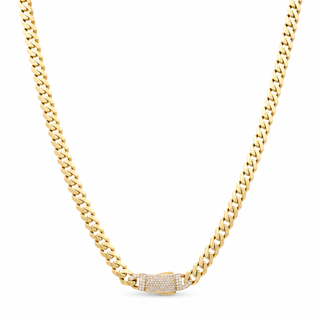 10K Yellow Gold Monaco Chain / Size: 7mm-24'' / Weight: 15.4 GR / DOCH0MON7-24