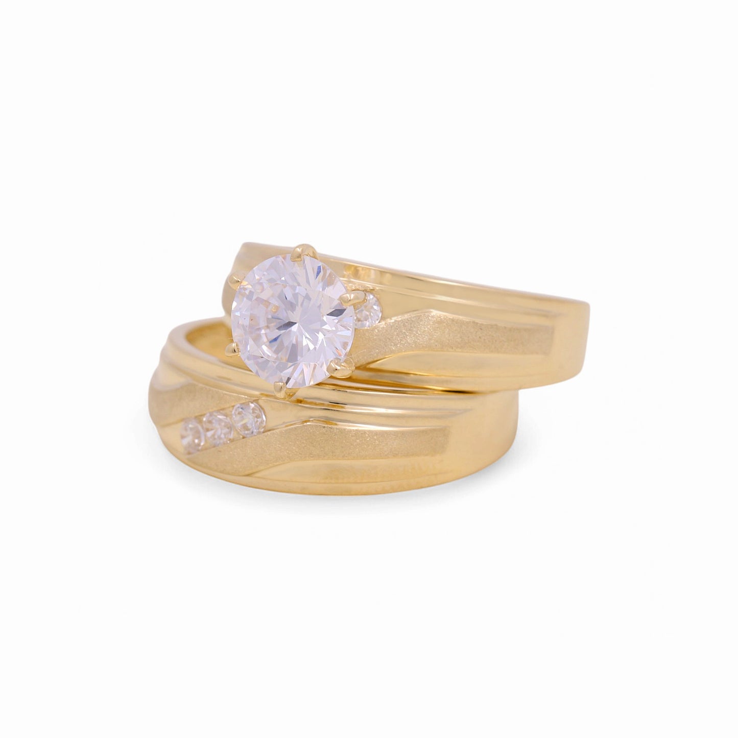 14K Yellow Gold Women’s Bridal Set / Stone: Cz / Size: 7 / Weight: 5.2 GR / KEEWR4BS-16