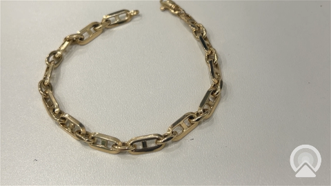 14K Yellow Gold Italian Fashion Women's Bracelet / Size: 8" / Weight 5.1gr/ ISWB4FS-34