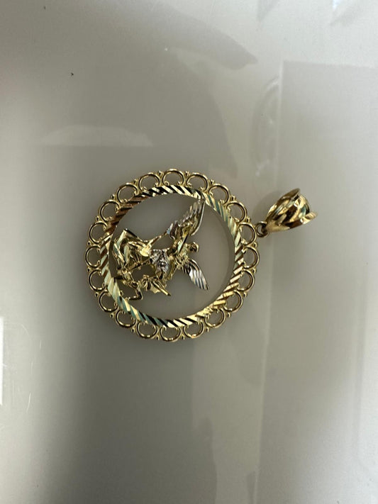 Yellow Gold 14k Medal Angel Weight 5.8GR