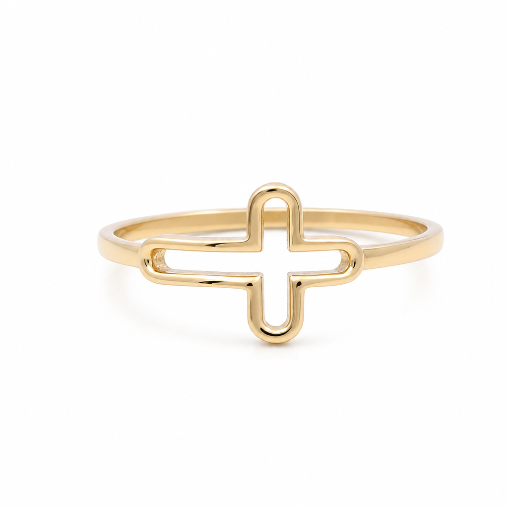 10K Yellow Gold Fashion Women's Ring / Size: 8.25 / Weight: 1.2GR / DQWR0FS-74