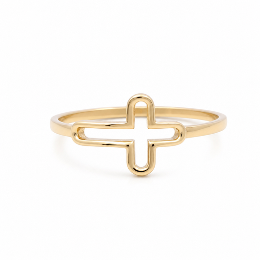 10K Yellow Gold Fashion Women's Ring / Size: 7.5 / Weight: 1.1 GR / DQWR0FS-74