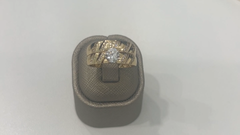 10K Yellow Gold Woman’s Bridal Set / Stone: Cz / Size: 8.5 / Weight: 3.2 GR / CQWR0BS-4