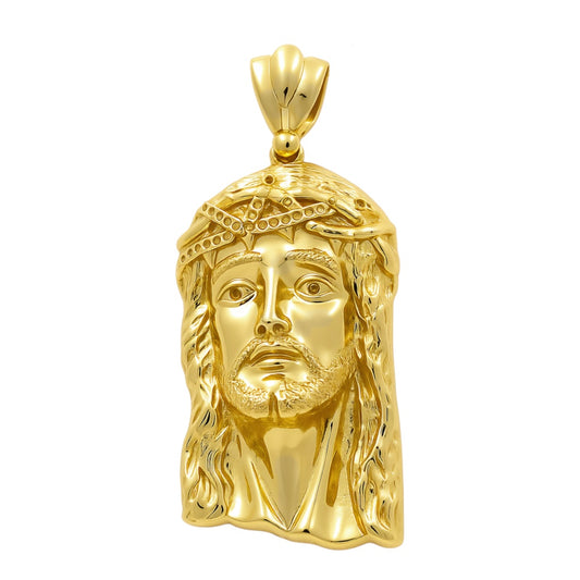 10K Yellow Gold Jesus Head Pendant / Weight: 8.4 GR / BCAPD0CR