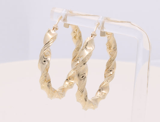 BAEH0TR3x25-1 10K B Size 3mm x 25mm Weight 2.2gr Torcidas Earring Hoops