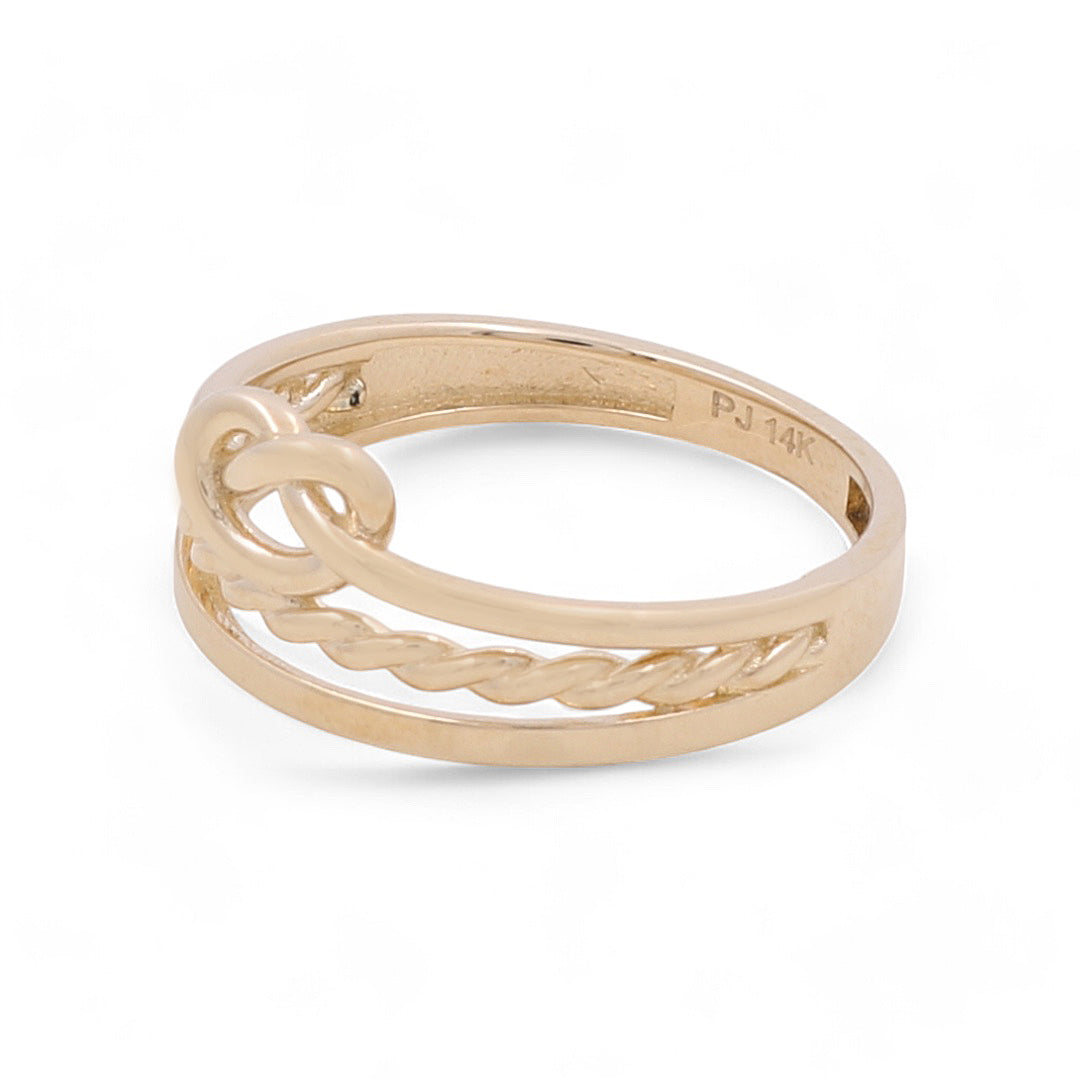 14K Yellow Gold Women’s Fashion Ring / CZ / Weight: 2.6 GR / COWR4FS-106