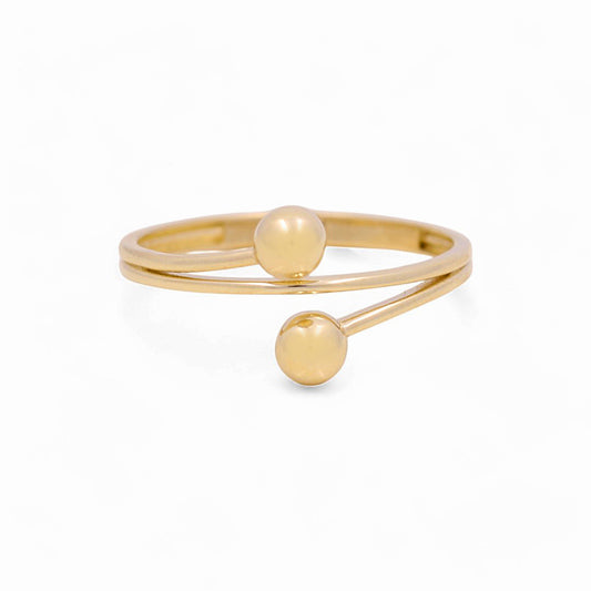 10K Yellow Gold Fashion Women's Ring / Size: 7 / Weight: 1.1 GR / Y24-1314