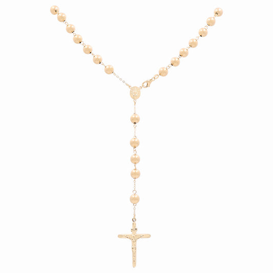 14K Yellow Gold Rosary / Size: 24" / Weight: 26.8 GR / 028-11108