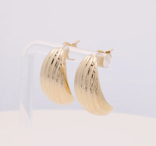 14KT Yellow Gold Fashion Earrings COES4FS-11