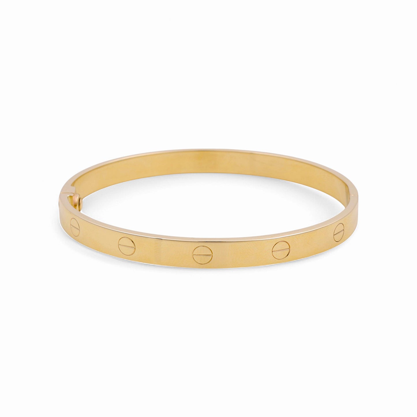 14K Yellow Gold Fashion SemiSolid Bangle CT Bracelet / Weight: 9.4 GR / DPBB4CT-2