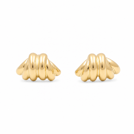 10K Yellow Gold Fashion Earring /  Weight: 1.9 GR / ORC131