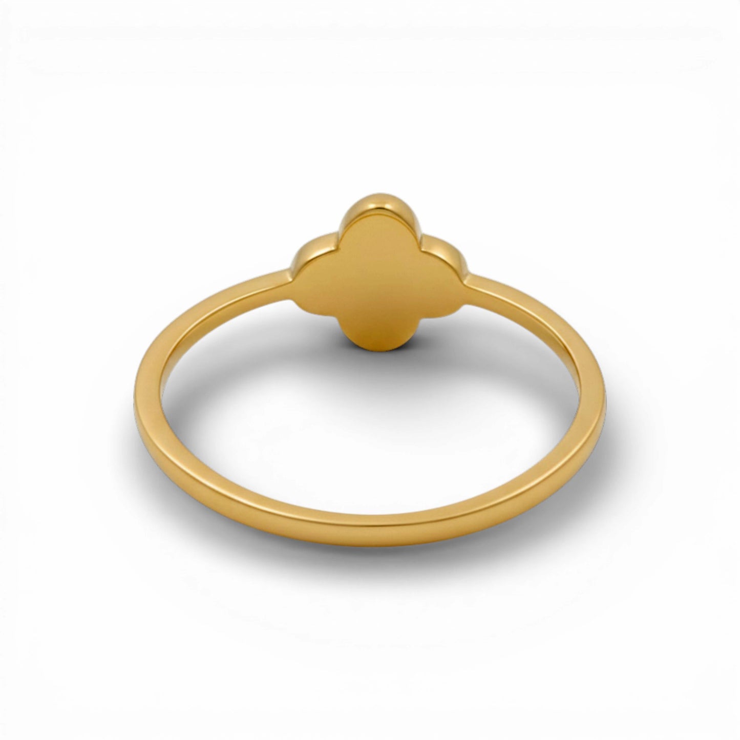 10K Yellow Gold Clover Women's Ring / Size: 7.75 / Weight: 0.9 GR / DQWR0CLV