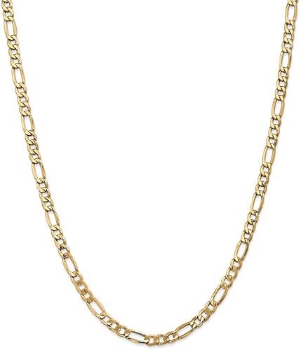 10K Yellow Gold Figaro Link Chain / Size: 4mm 22" / Weight: 10 GR / CSCH0FG4-22