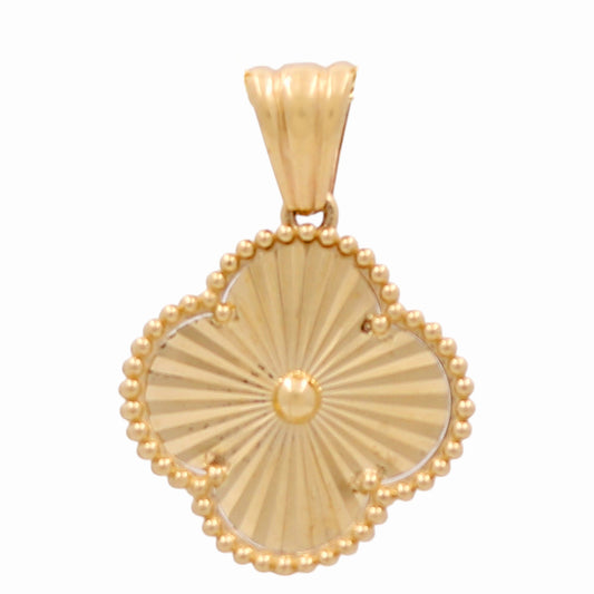 14K Yellow Gold Clover Pendant / Weight: 2.8 GR / DOPD4CLV-1