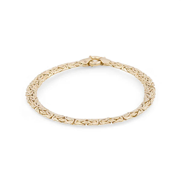10K Yellow Gold Women's Byzantine Link Bracelet / Size: 7.5" / Weight: 5.7 GR / P10S-62