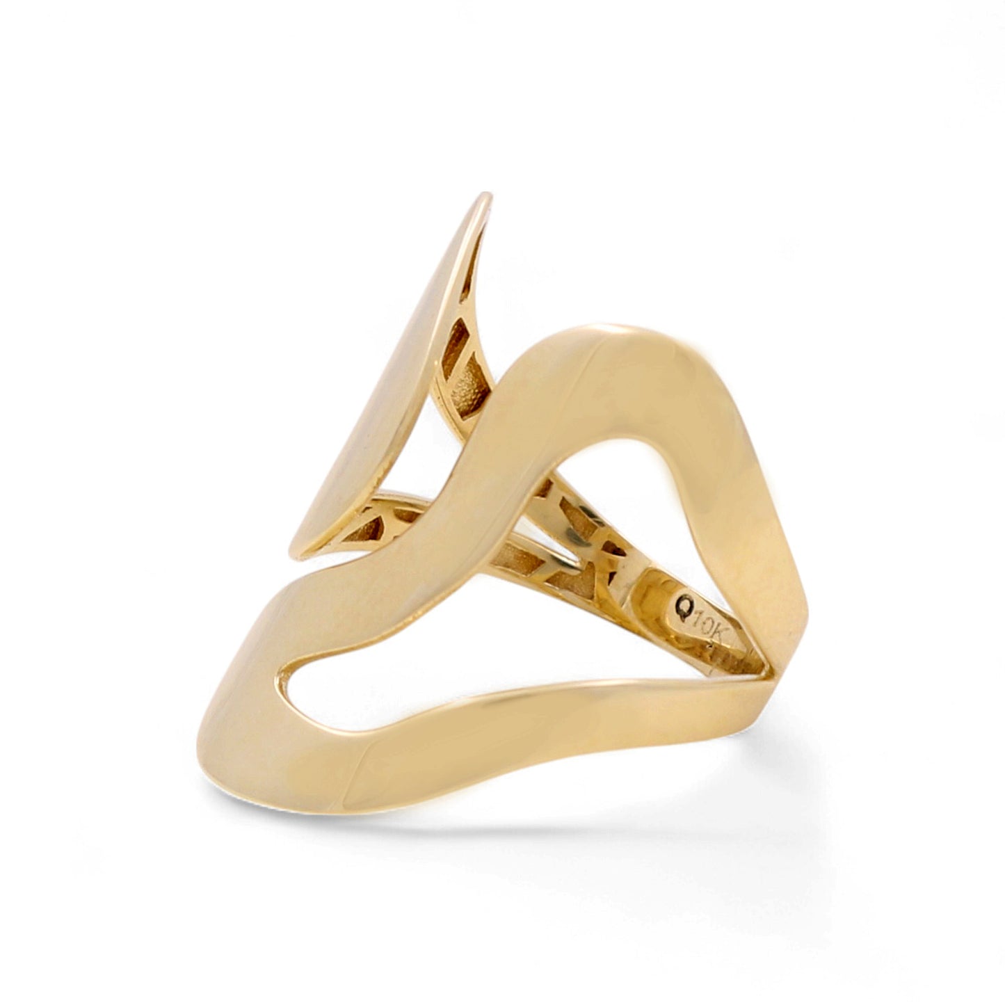 10K Yellow Gold Fashion Women's Ring / Size: 7.5 / Weight: 2.3 GR / DQWR0FS-20