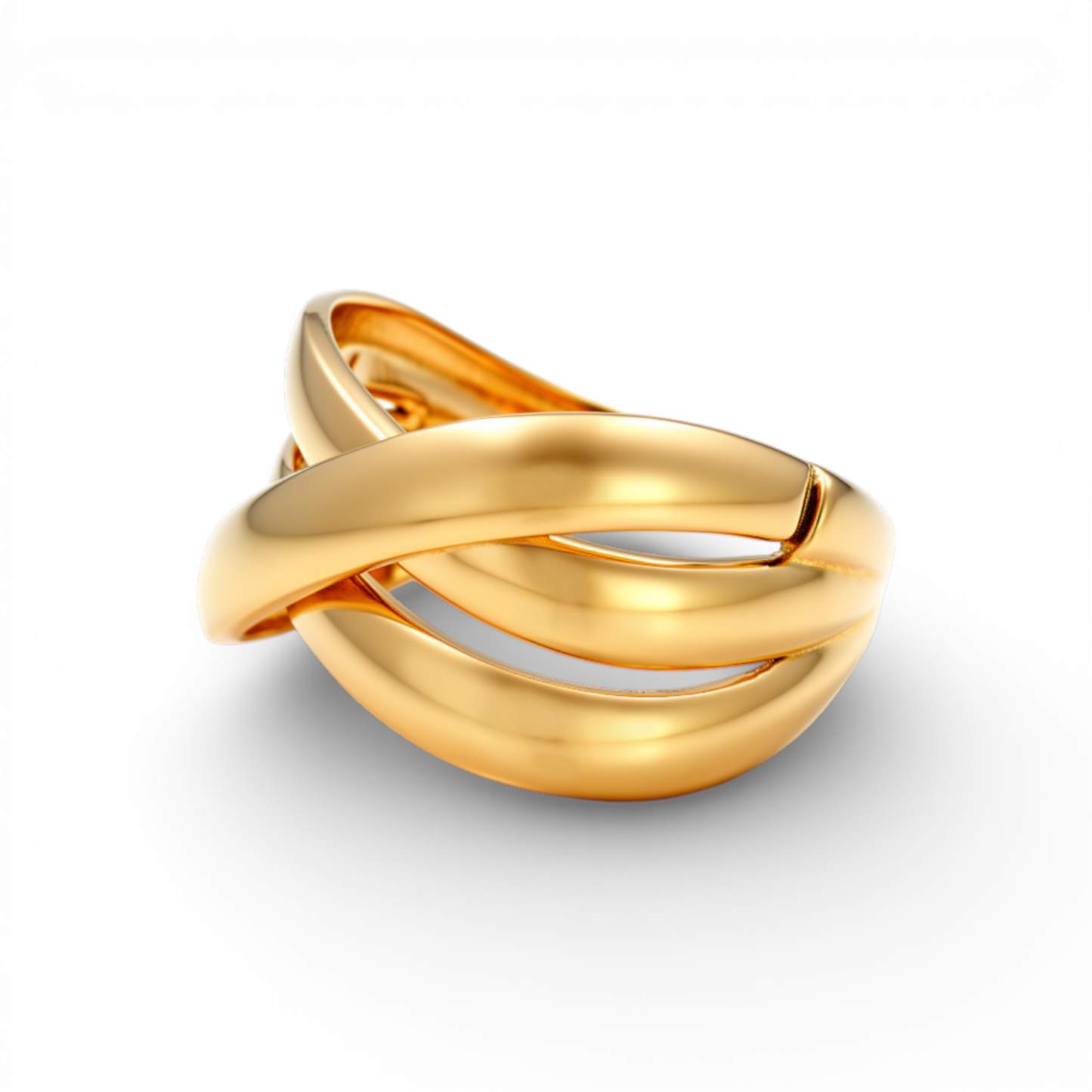 10K Yellow Gold Fashion Women's Ring / Size: 7 / Weight: 3.5 GR / DQWR0FS-50