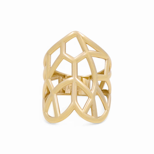 10K Yellow Gold Fashion Women's Ring / Size: 7 / Weight: 2.7 GR / Y24-820