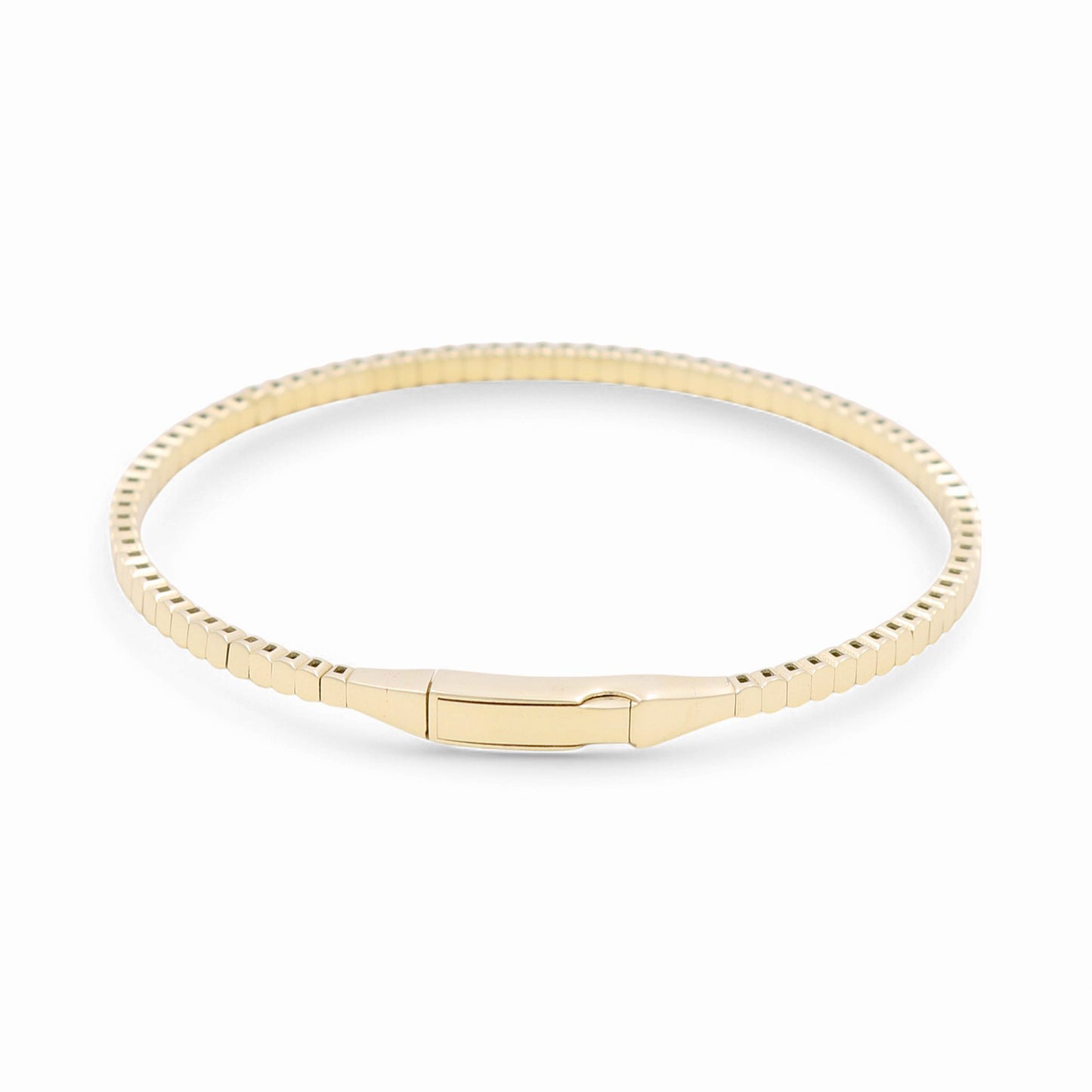 10K Yellow Gold Semisolid Fashion Women’s Bangle Bracelet / Weight: 6.4 GR / CPBB0FS-1