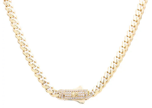 10K Yellow Gold Monaco Chain / Size: 15mm 24" / COCH0MON15-24