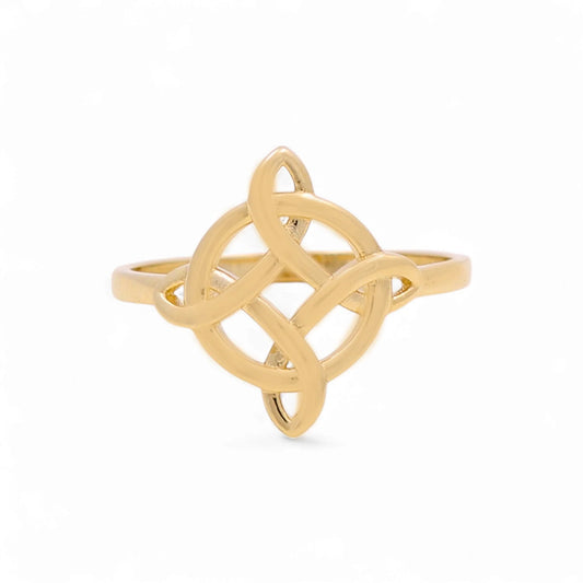 14K Yellow Gold Fashion Women's Ring / Size: 8 / Weight: 1.6 GR / DQWR4FS-12
