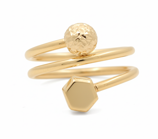 14K Yellow Gold Fashion Women's Ring / Size: 7.5 / Weight: 2.5 GR / P31R-110