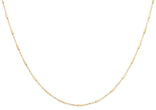 14K Yellow Gold Nut Links Chain