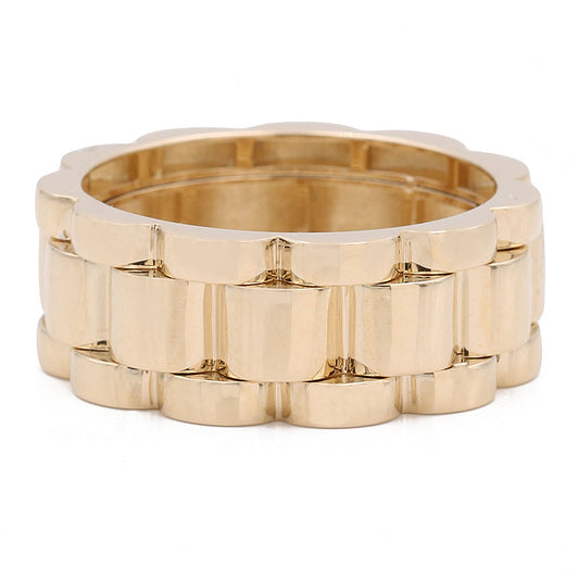 14K Yellow Gold Fashion with Chain Link Ring