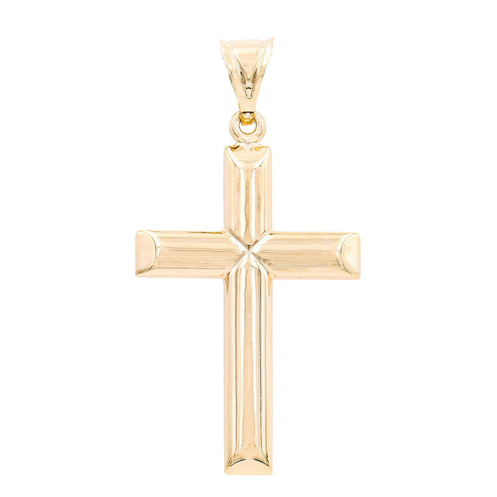 14K Yellow Gold Cross Pendant