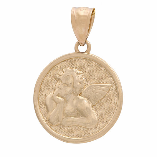 14K Yellow Gold Angel Pendant