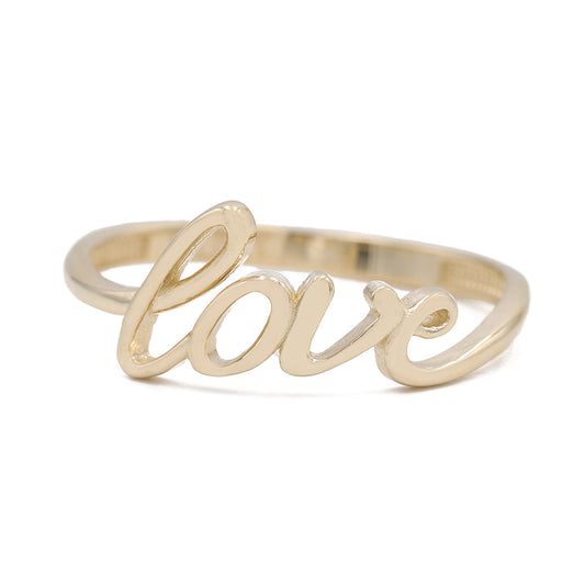 14K Yellow Gold Love Monogram Fashion Ring