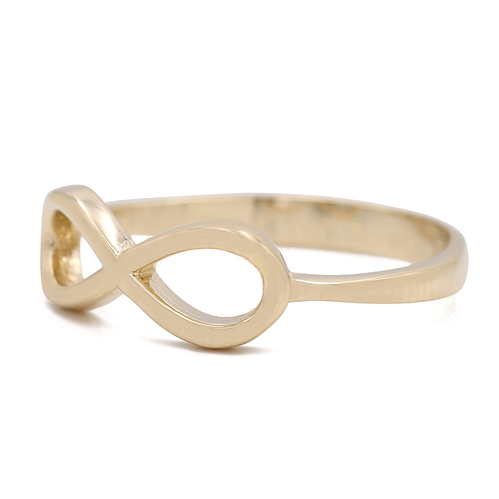 14K Yellow Gold Fashion Infinity Ring
