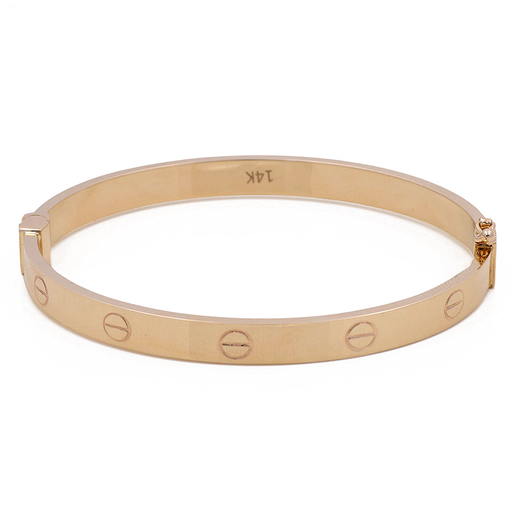 14K Yellow Gold Women's Fashion Bangle