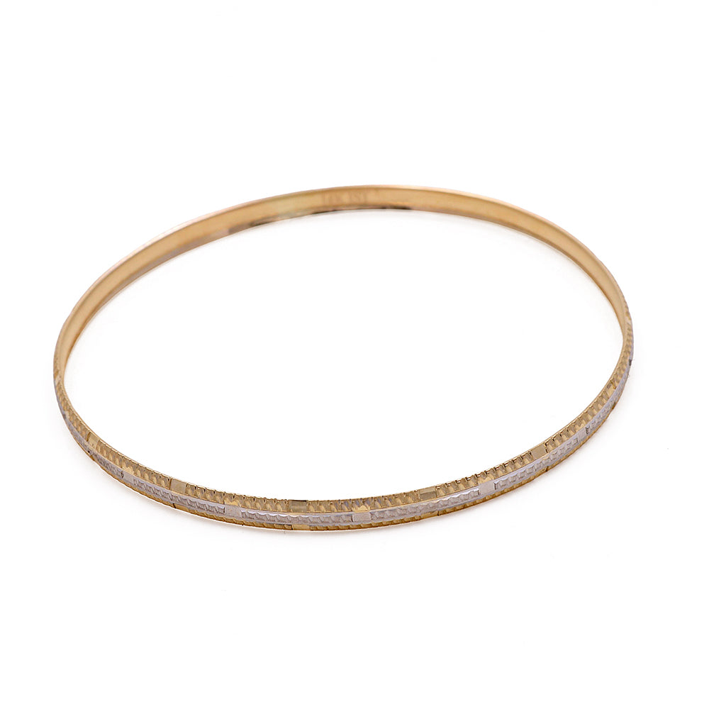 14K Yellow Gold Fashion Women's Bangles Bracelet