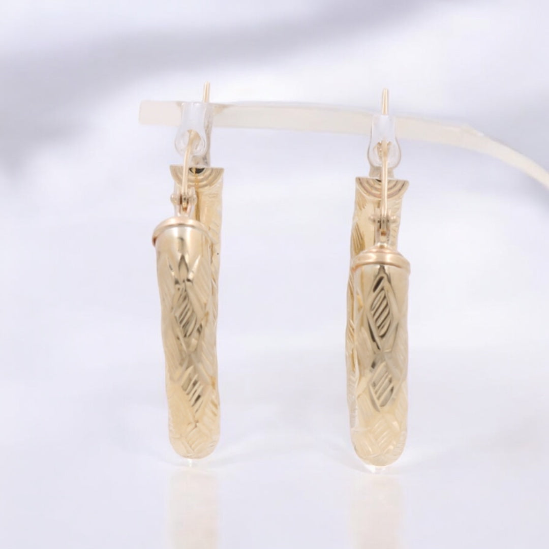10K Yellow Gold Hoop Earrings