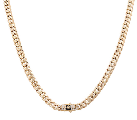 14K Yellow Gold Fashion Cuban Link Chain