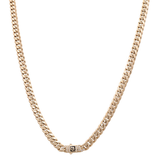 14K Yellow Gold Fashion Cuban Link Chain