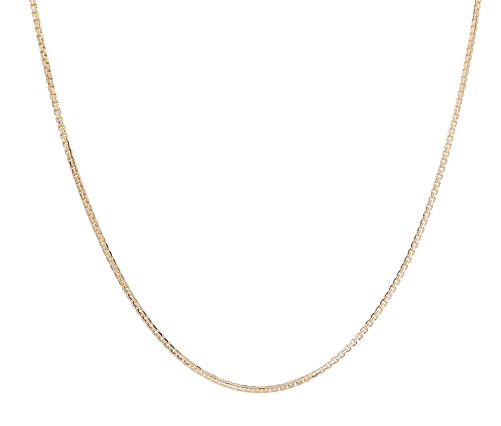 14K Yellow Gold Italian Link Necklace