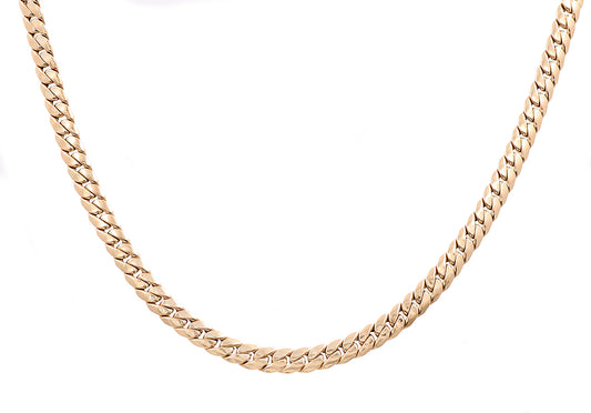 14K Yellow Gold Fashion Cuban Links Chain