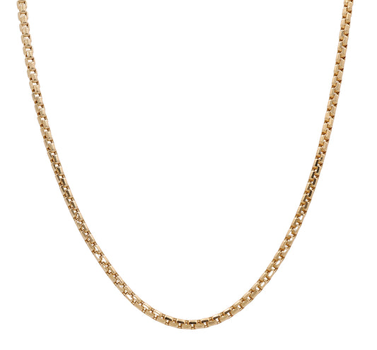 14K Yellow Gold Italian Fashion Link Necklace