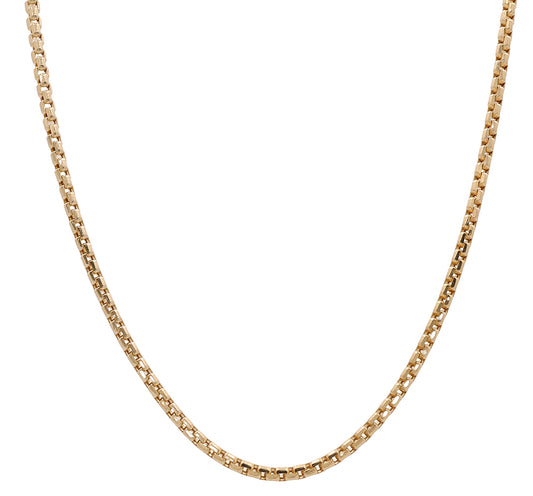 14K Yellow Gold Italian Fashion Link Necklace