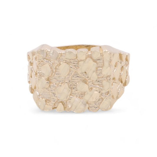 14K Yellow Gold Fashion Nugget Ring
